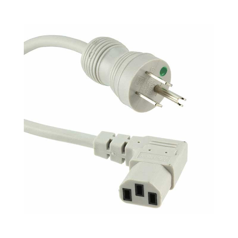 1 pcs : 240009-06 - CORD 18AWG 5-15P TO C13 RA 10'