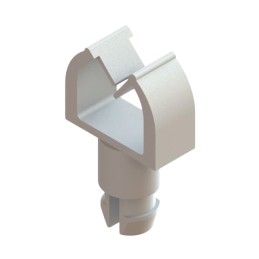 1 pcs : MWSELF-2-7.7-19 - CBL CLIP WIRE SADDLE NAT PUSH IN