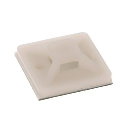 30 pcs : SMP16A-3X - CABLE TIE HLDR QUAD ADH NATURAL