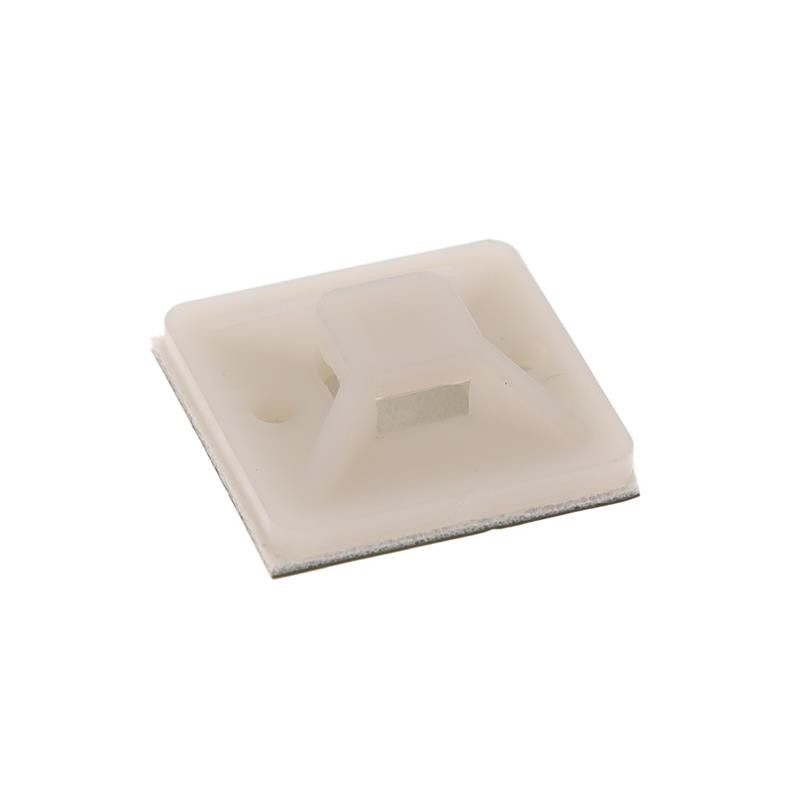 30 pcs : SMP16A-3X - CABLE TIE HLDR QUAD ADH NATURAL
