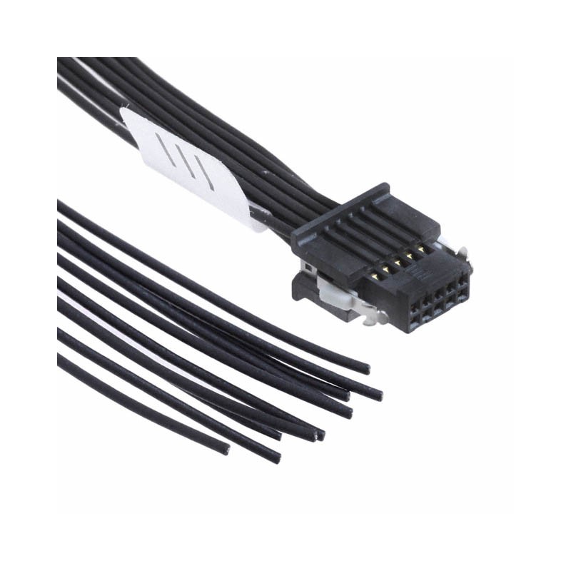 1 pcs : SFSD-05-28-H-10.00-SR - CABLE ASSY SOCKET 10POS 28AWG