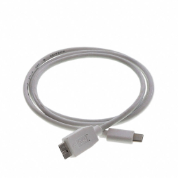 1 pcs : USBCM301M0MICBMMWHR - CABLE MCR B PLUG TO C PLUG 3.28'