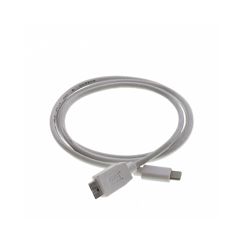 1 pcs : USBCM301M0MICBMMWHR - CABLE MCR B PLUG TO C PLUG 3.28'