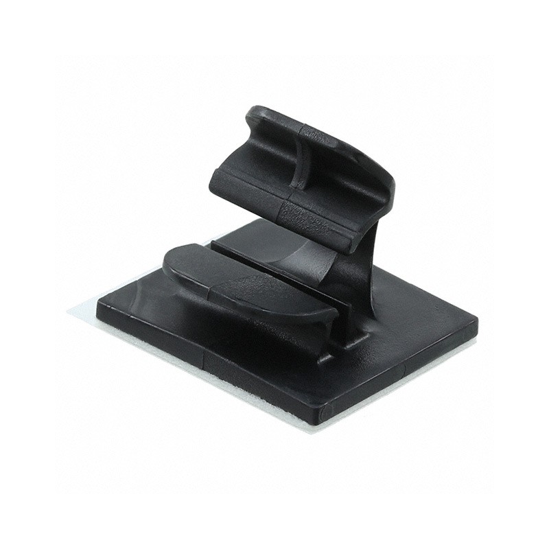 1 pcs : LWC25-A-C20 - CBL CLIP WIRE SADDLE BLACK ADH