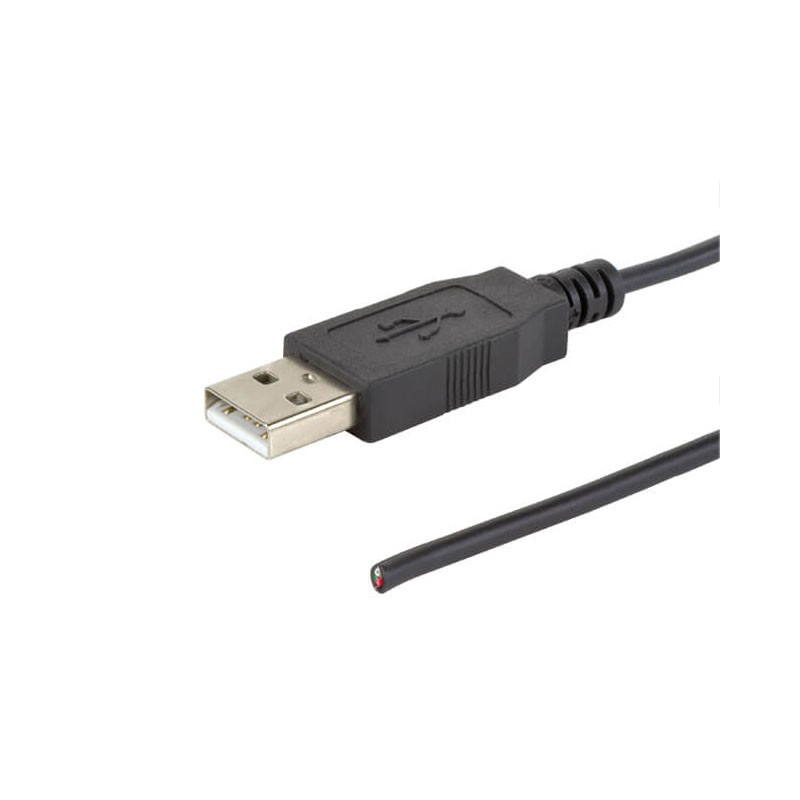 1 pcs : CBLT-UA-BC-1 - CBL USB2.0 A PLUG TO OPEN 3.28'