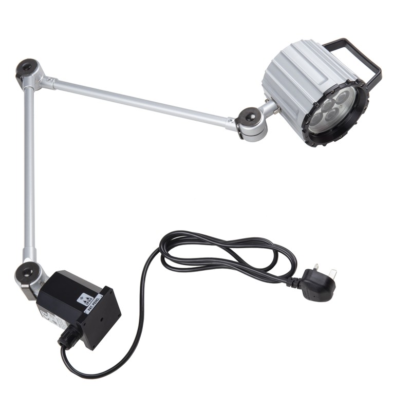 1 pcs - RS PRO LED Machine Light, 100 - 260 V ac, 12 W, Adjustable Arm, 400mm Reach, 800mm Arm Length