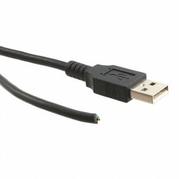 1 pcs : 3021017-10 - CBL USB2.0 A PLUG TO OPEN 10'