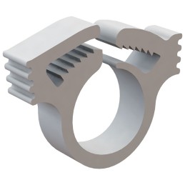 1 pcs : 22HSC0100 - CBL CLAMP HOSE WHITE