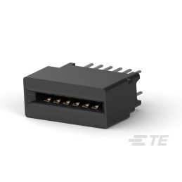 8 pcs - TE Connectivity L Series Female Edge Connector, Through Hole Mount, 12-Contacts, 2.54mm Pitch, 2-Row, Solder Terminatio