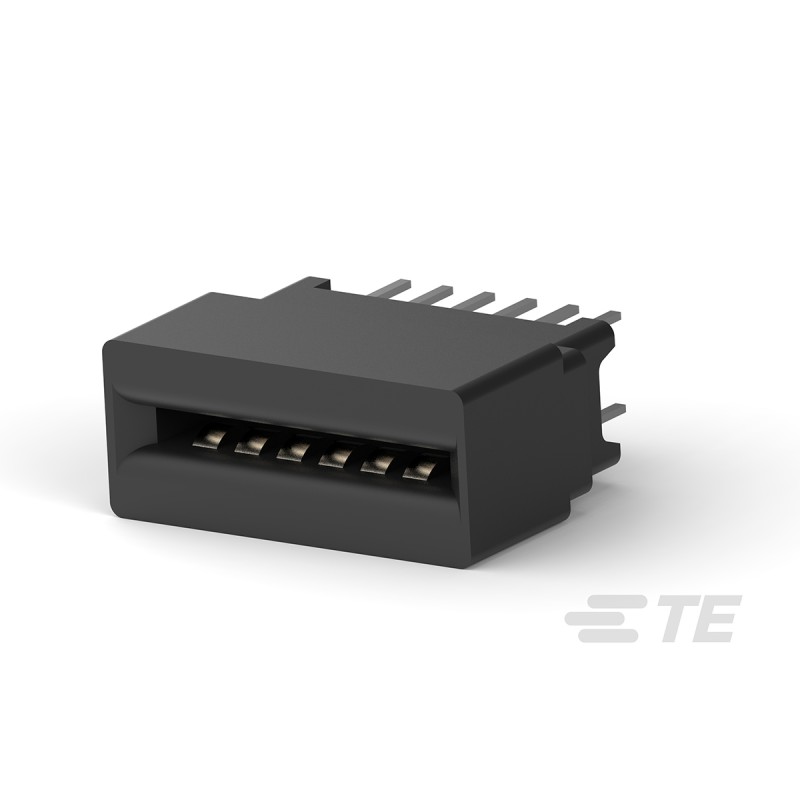 8 pcs - TE Connectivity L Series Female Edge Connector, Through Hole Mount, 12-Contacts, 2.54mm Pitch, 2-Row, Solder Terminatio