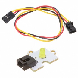 1 pcs : PIS-1265 - OCTOPUS 5MM LED BRICK OBLED - YE