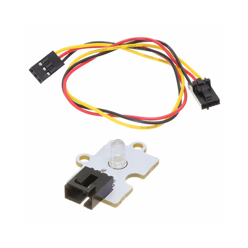 1 pcs : PIS-1264 - OCTOPUS 5MM LED BRICK OBLED - WH