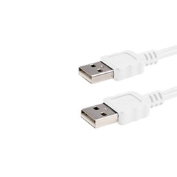 1 pcs : CBL-UA-UA-10WP - CBL USB2.0 A PLUG TO A PLG 3.28'