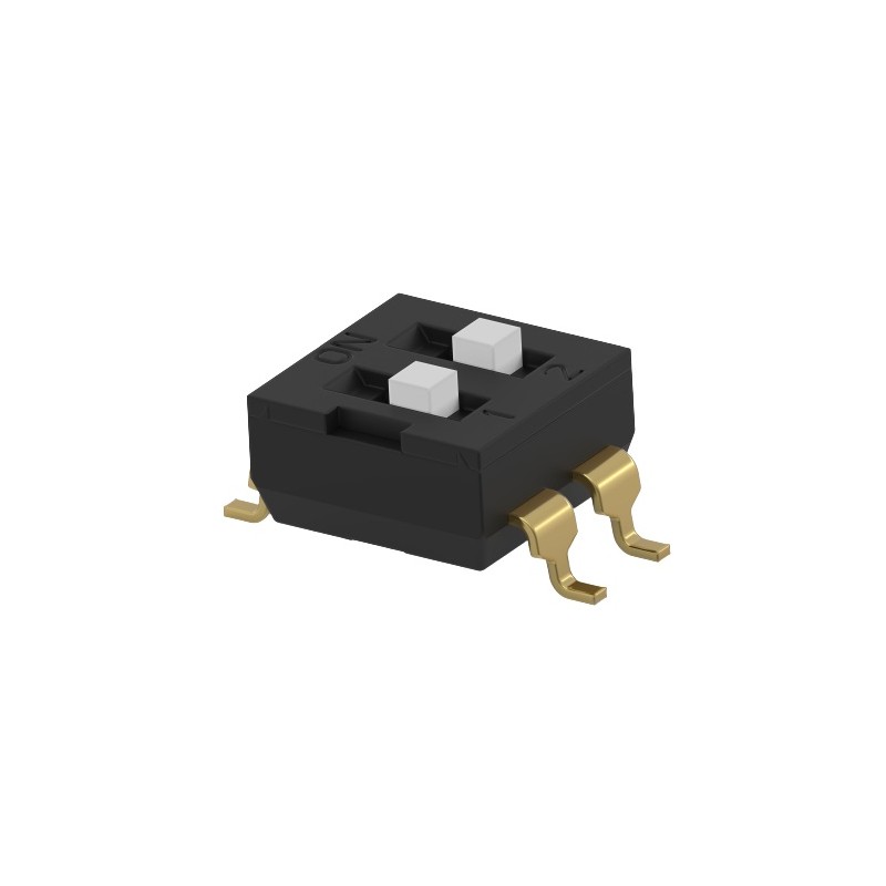 5 pcs - TE Connectivity 2 Way Surface Mount DIP & SIP Switch SPST, Extended Actuator