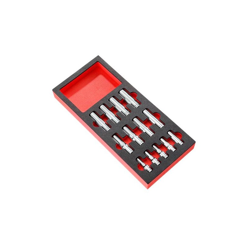 1 pcs - Facom Metric 1/2 in Deep Socket Set , 6 point