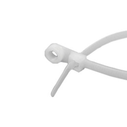 100 pcs : AL-07-50-MH-9-C - MOUNTING HOLE CABLE TIES, 50 LB,
