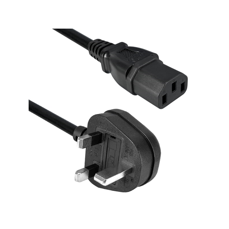 1 pcs : 370001-E01 - CORD BS1363A - IEC 320-C13 8.20'