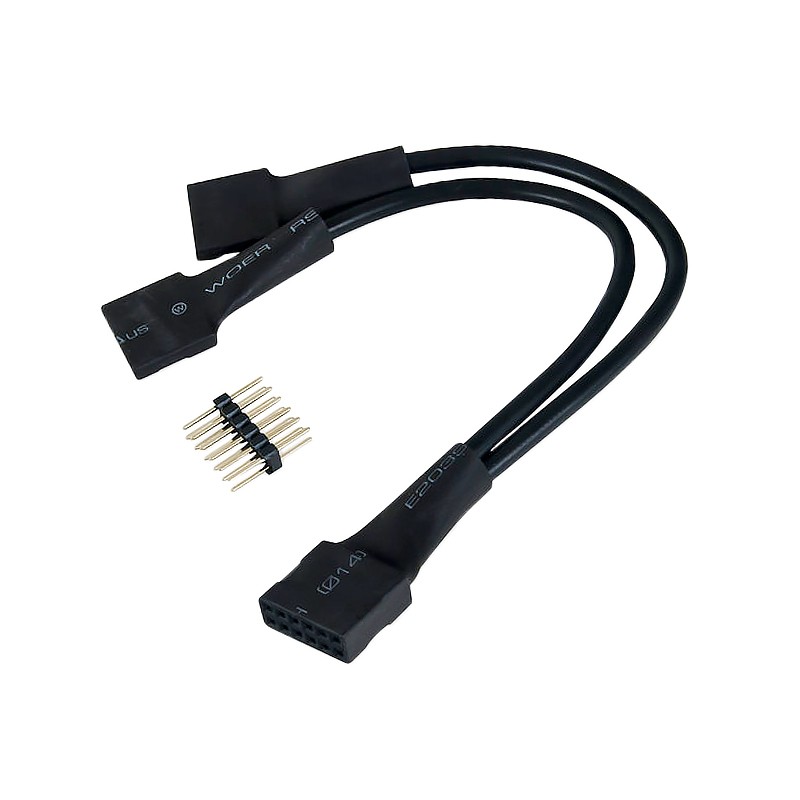 1 pcs : 240-110 - 2X6 PIN SPLIT CABLE