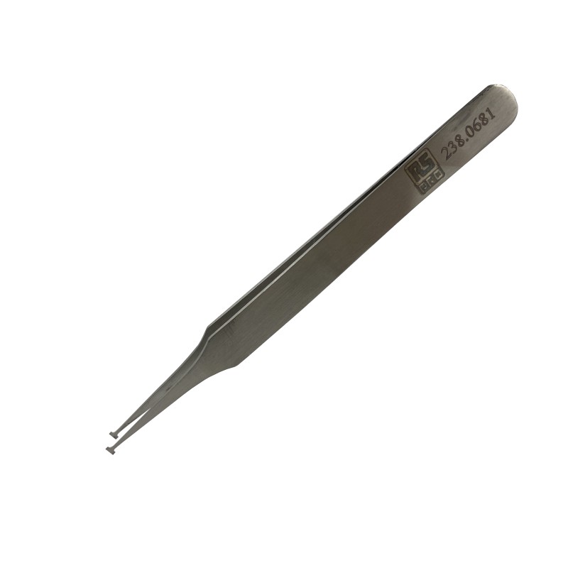 1 pcs - RS PRO 120 mm, Low Carbon Austenitic Steel, Angle, Tweezer