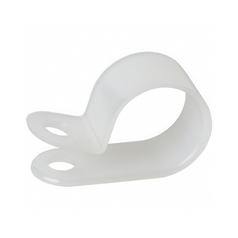 1 pcs : 7635 - CBL CLAMP P-TYPE WHITE FASTENER