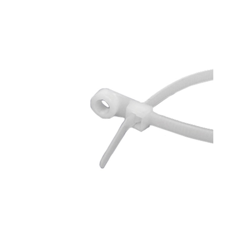 100 pcs : AL-14-50-MH-9-C - MOUNTING HOLE CABLE TIES, 50 LB,
