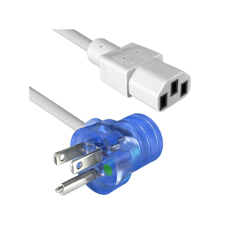 1 pcs : 243003-06 - CORD 18AWG 5-15P RA TO C13 10'