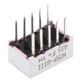 1 pcs - HDSP-U111 Broadcom 7-Segment LED Display, CA Red 3.6 mcd RH DP 8mm