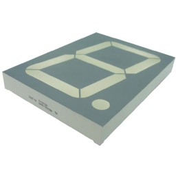 1 pcs - SC40-18SYKWA Kingbright 7-Segment LED Display, CC Yellow 450 mcd RH DP 101mm