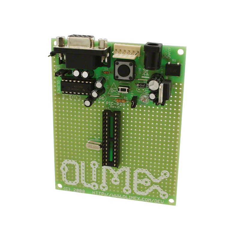 1 pcs : PIC-P28-20MHZ - PIC16F876 EVAL BRD