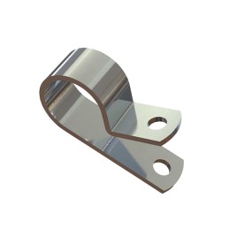 1 pcs : AL6A - CBL CLAMP P-TYPE SILVER FASTENER