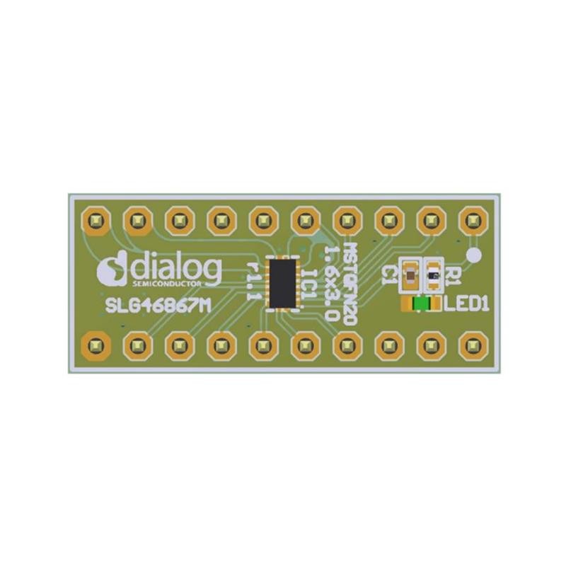 1 pcs : SLG46867M-DIP - 20-PIN DIP PROTO BOARD SLG46867