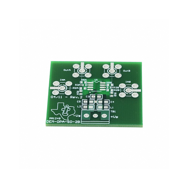 1 pcs : DEM-OPA-SO-2B - BOARD DEMO FOR 8SOIC DUAL OPAMPS
