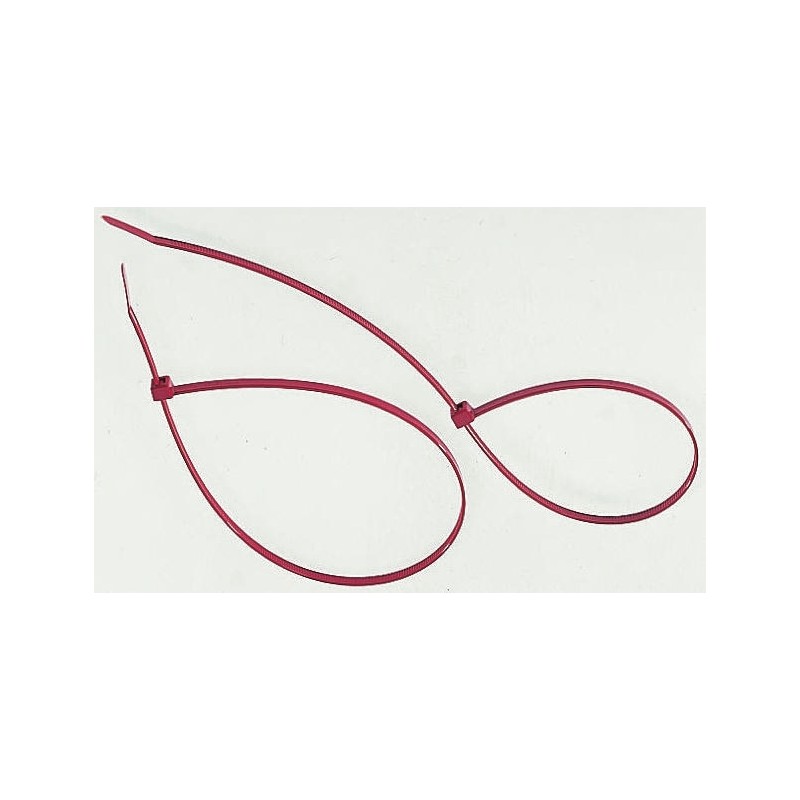 1 Bag of 100 - HellermannTyton Cable Tie, Inside Serrated, 100mm x 2.5 mm, Grey Polyamide 6.6 (PA66), Pk-100