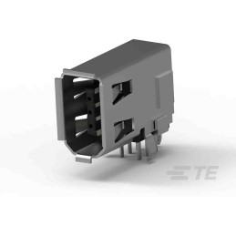 135 pcs - TE Connectivity, IEEE 1394 6 Way Right Angle Through Hole Firewire Connector, Socket