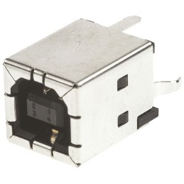 144 pcs - TE Connectivity Straight, Through Hole, Socket Type B USB Connector