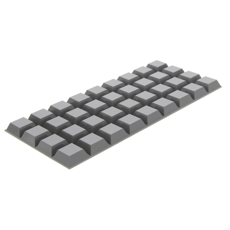 1 Bag of 36 - 3M Tapered Square PUR Self Adhesive Feet, 20.5mm diameter 20.6mm width x 20.6mm length x 7.6mm height