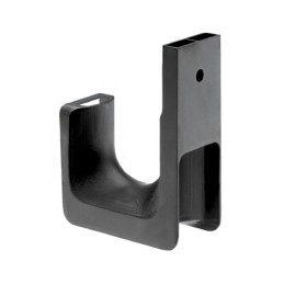 1 pcs : JP2W-L20 - CBL SPRT J-HOOK BLACK WALL MNT