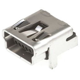 150 pcs - Molex Right Angle, Through Hole, Socket Type Mini 2.0 USB Connector