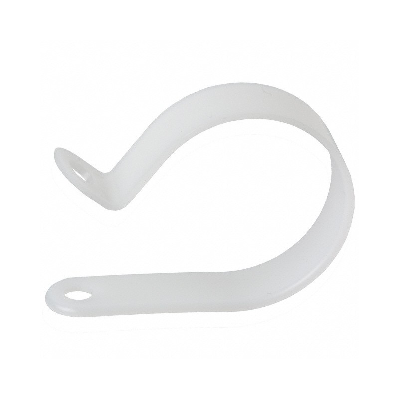 1 pcs : 7640 - CBL CLAMP P-TYPE WHITE FASTENER