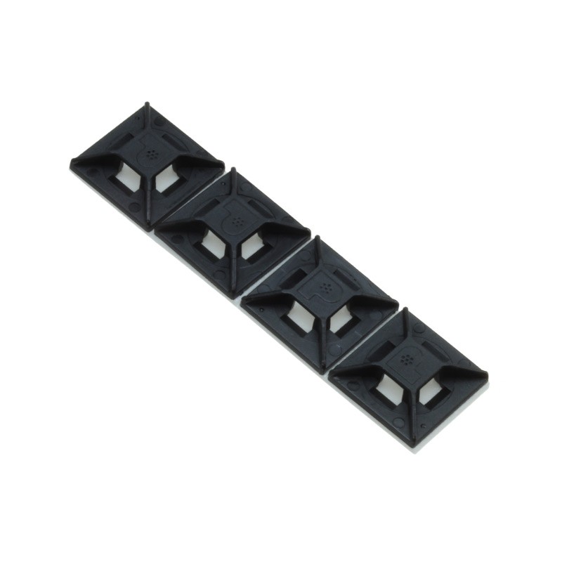 4 pcs : ABM1M-AT-M0 - CABLE TIE HLDR QUAD ADH 4QTY4