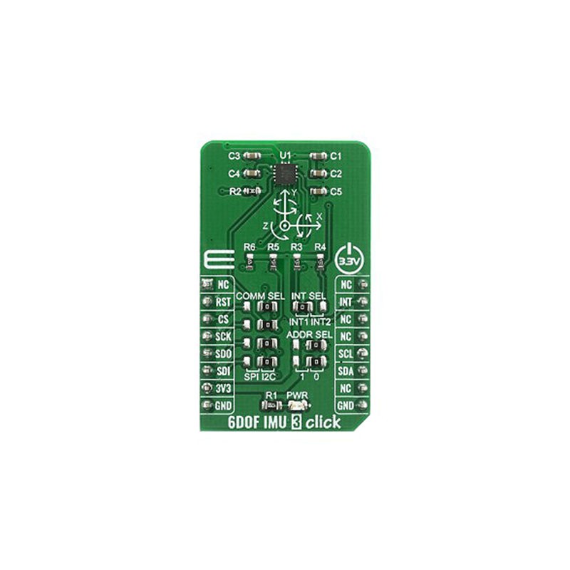 1 pcs : MIKROE-4086 - 6DOF IMU 3 CLICK
