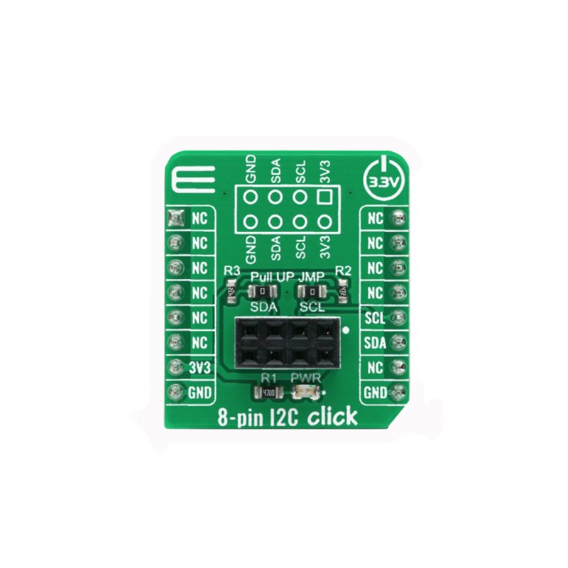 1 pcs : MIKROE-4241 - 8-PIN I2C CLICK