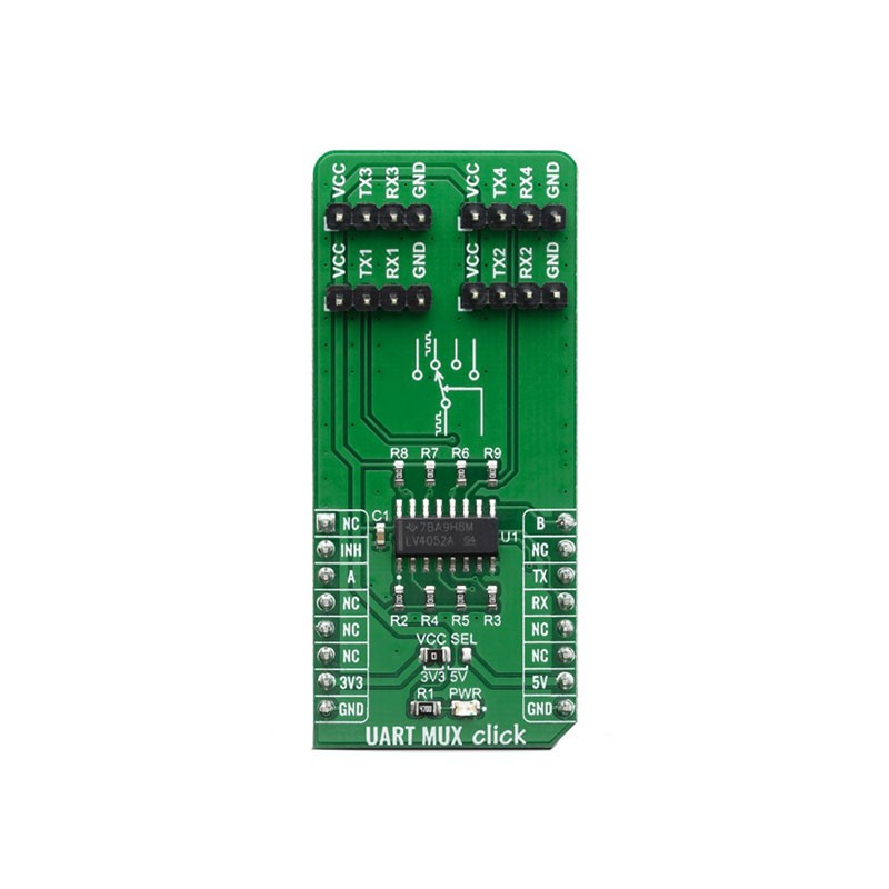 1 pcs : MIKROE-3878 - UART MUX CLICK