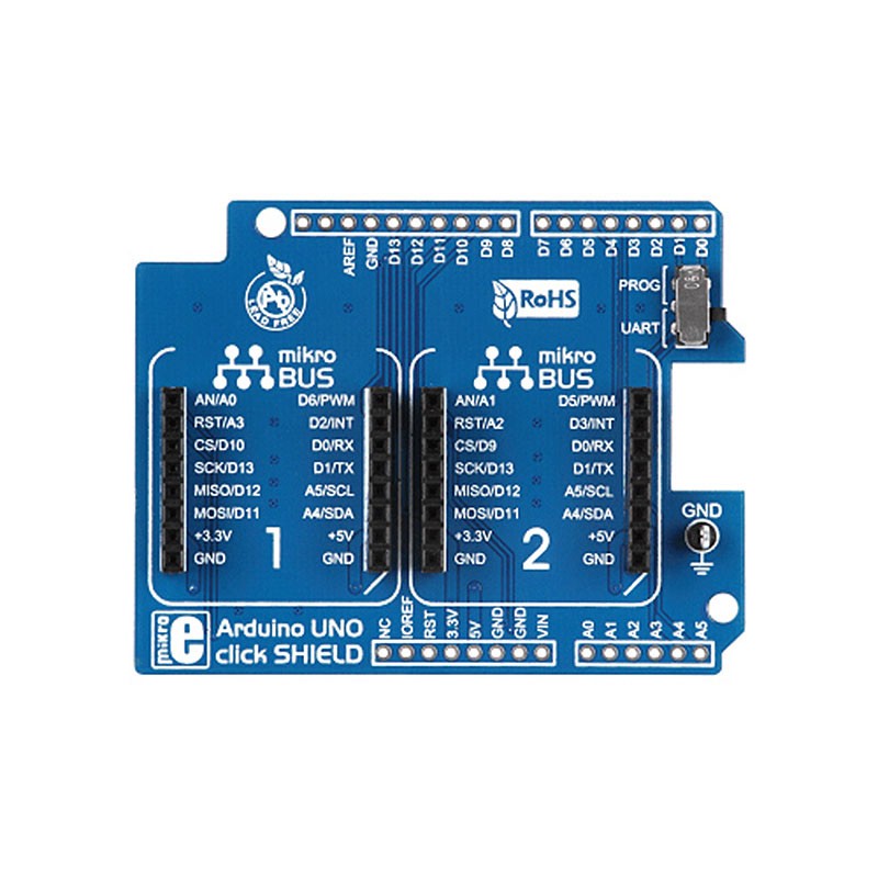 1 pcs : MIKROE-1581 - BOARD ARDUINO UNO CLICK SHIELD