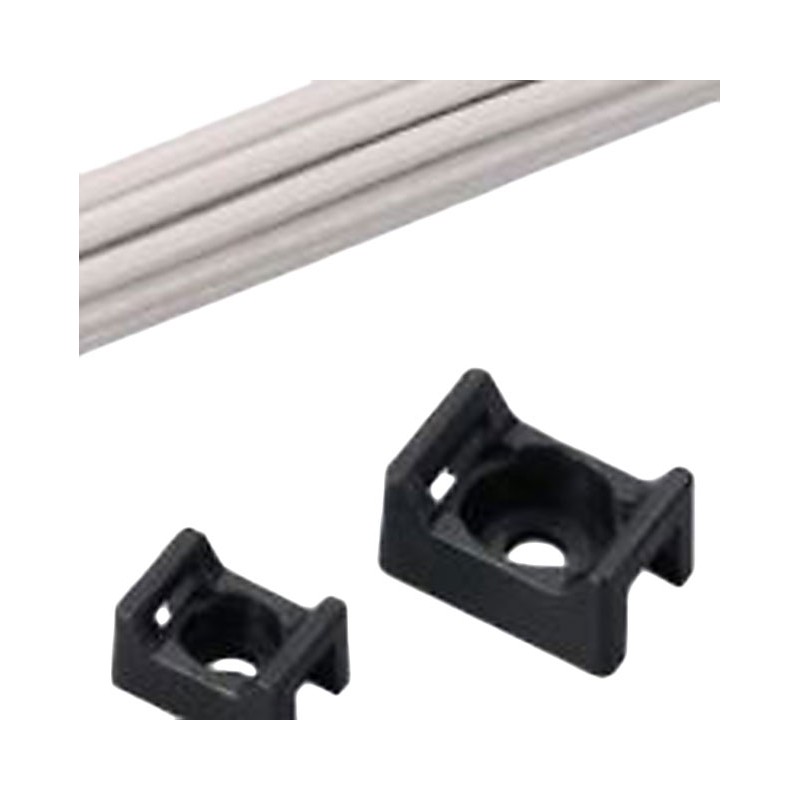 1 pcs : TM2S6-M0 - CABLE TIE HLDR DUAL SCREW 6 BLK