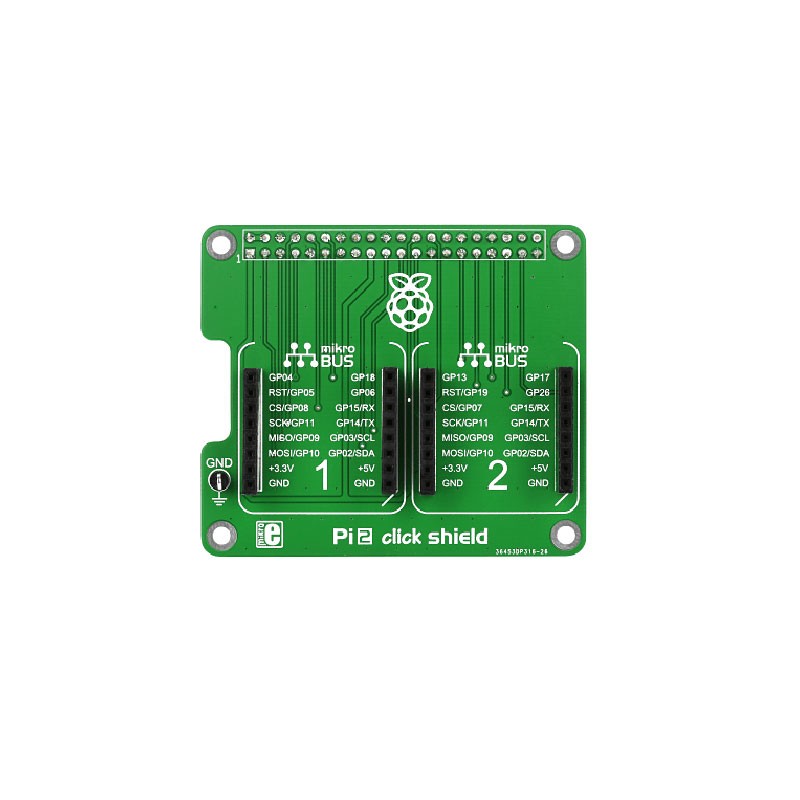 1 pcs : MIKROE-1879 - DEV BOARD PI2 CLICK SHIELD