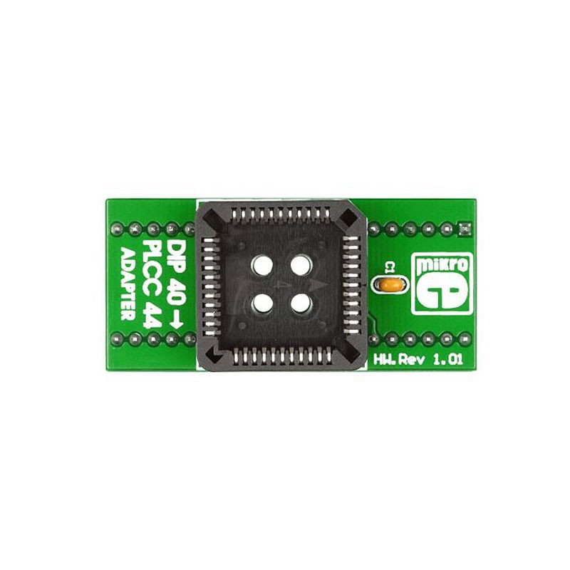 1 pcs : MIKROE-147 - DIP TO PLCC44 ADAPTER BOARD