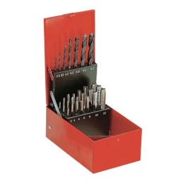 1 pcs - Facom Tap & Drill Set, M3, M4, M5, M6, M8, M10, M12 Thread, Metric Standard