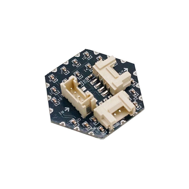 1 pcs : A045 - HEX RGB LED BOARD SK6812