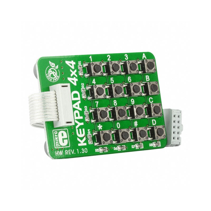1 pcs : MIKROE-86 - KEYPAD BOARD 4X4 PB